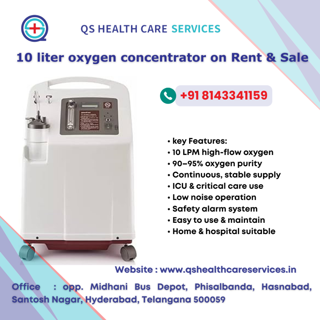 10 liter oxygen concentrator on rent in Hyderabad