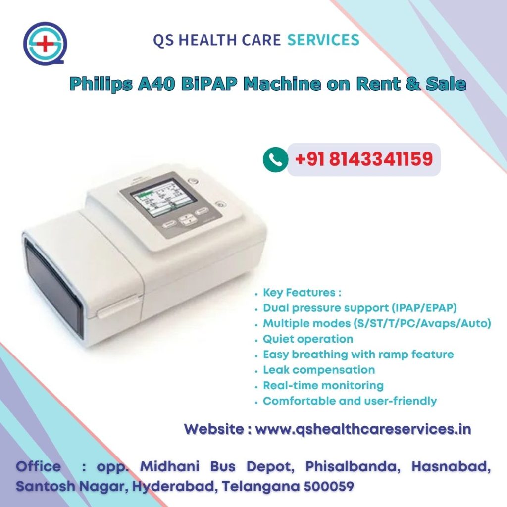 Philips A40 BiPAP Machine for Rent and Sale in Hyderabad & Secunderabad