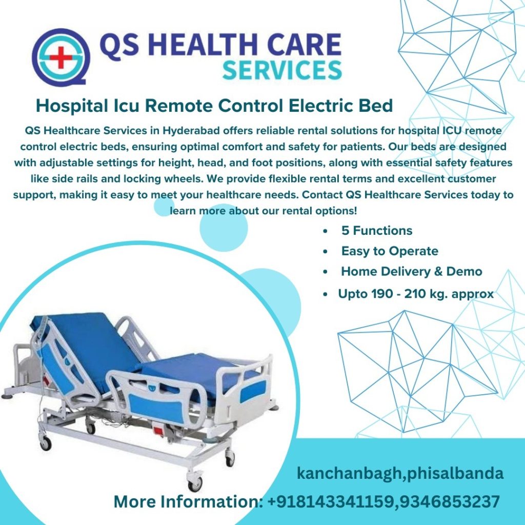 Hospital Bed on Rent in Jubilee Hills Hyderabad | Patient Bed, ICU Bed & Fowler Bed Rental 24/7