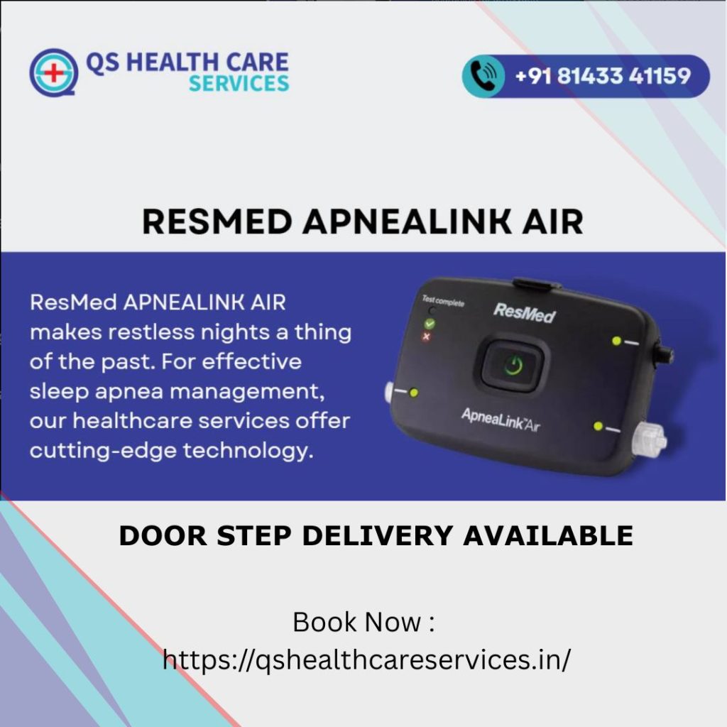 Sleep Study Machine on Rent in Basheerbagh, Hyderabad | Home Sleep Study Device Rental | QS Healthcare Services